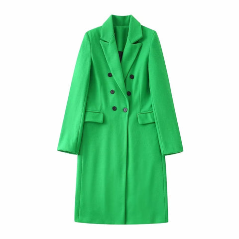 Autumn Fashion Vintage Long Sleeve Double Breasted Long Trench Coats CODE: KAR1785
