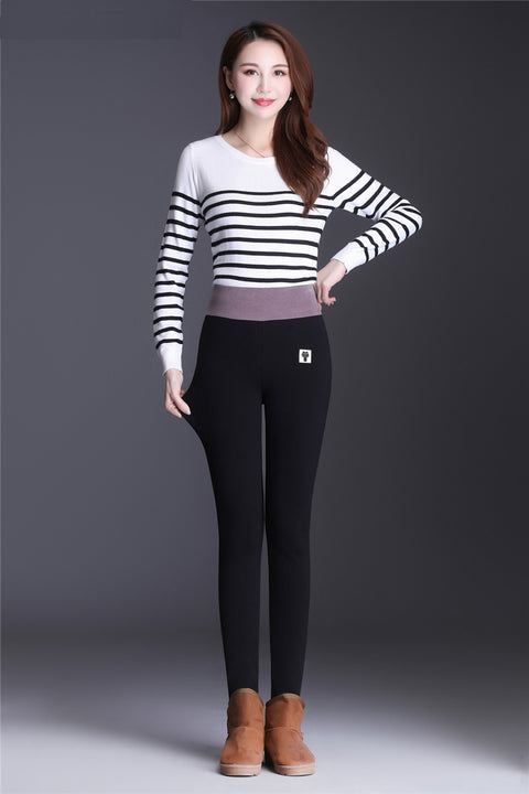 New Winter Slimming Tight Thick Warm Fleece Pants CODE: KAR1801