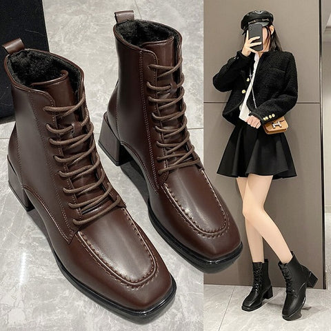 Winter New Fashion Ankle Cross Lace Up Boot CODE: KAR1807