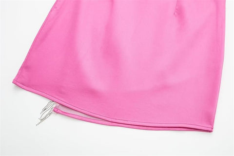 Sexy Tassel Solid High Waist Smocked Irregular Mini Skirt Casual CODE: KAR1818
