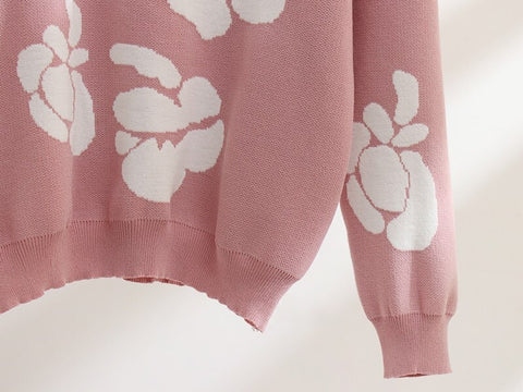 Autumn Winter New Long Sleeve Knitted Sweater Tops And Skinny Pants Two Piece Sets CODE: KAR1830