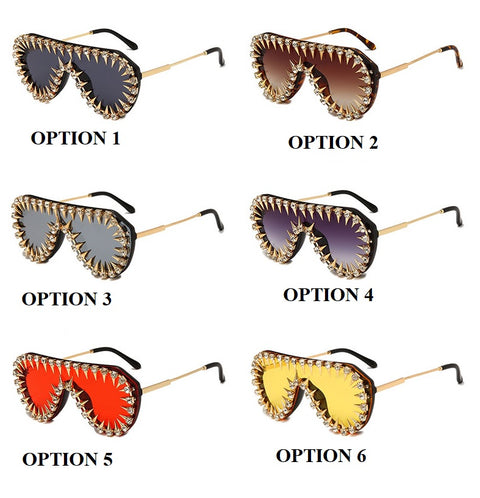 New Rhinestone Studded Sun Glasses CODE: KAR1860