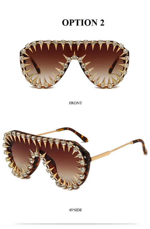 New Rhinestone Studded Sun Glasses CODE: KAR1860