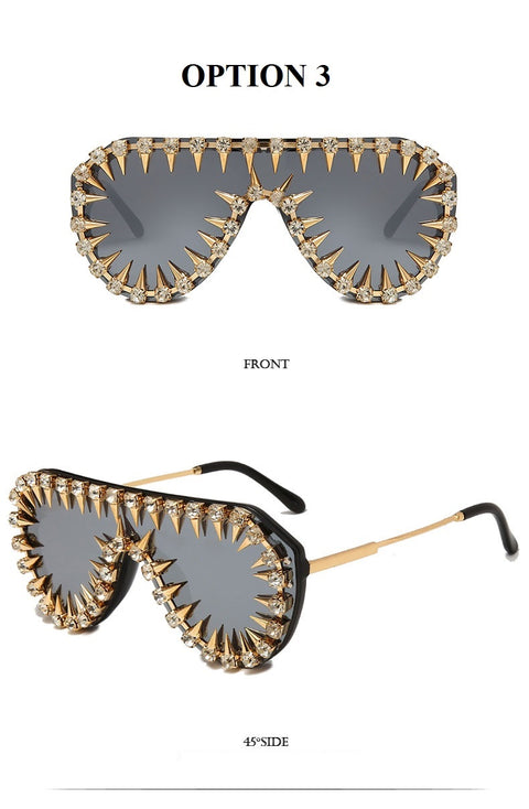 New Rhinestone Studded Sun Glasses CODE: KAR1860