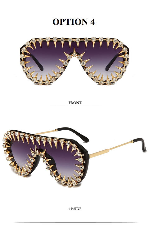 New Rhinestone Studded Sun Glasses CODE: KAR1860