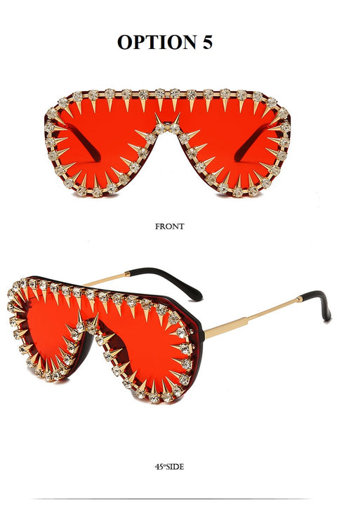 New Rhinestone Studded Sun Glasses CODE: KAR1860