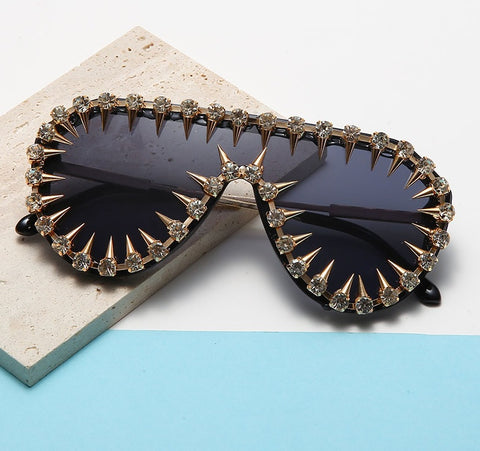 New Rhinestone Studded Sun Glasses CODE: KAR1860