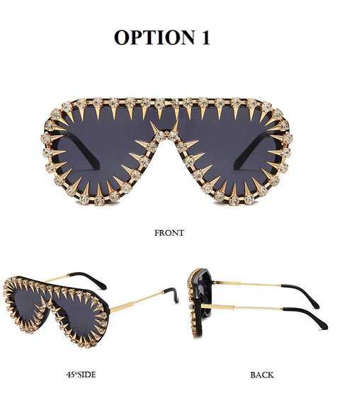 New Rhinestone Studded Sun Glasses CODE: KAR1860
