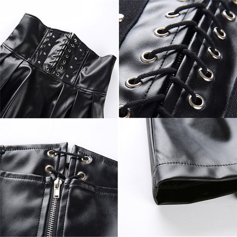 New Fashion sexy High Waist Tight mini Pleated Skirt CODE: KAR1862