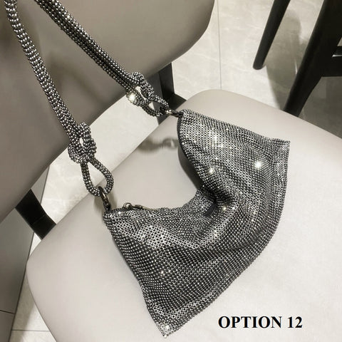 New luxury Designer Shining Crystal Rhinestones Shoulder Bag CODE: KAR1864