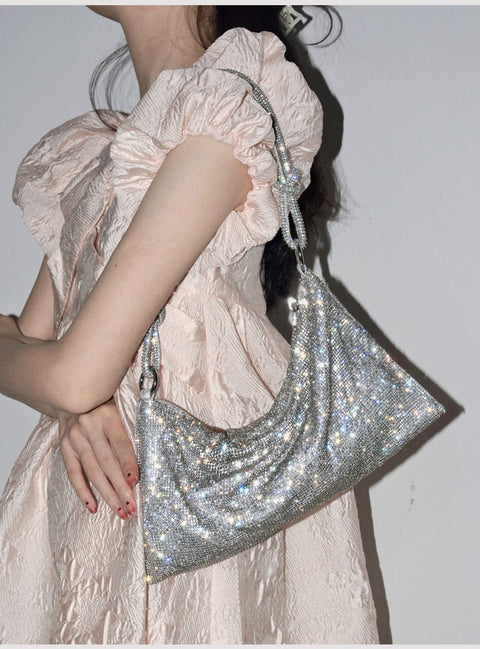 New luxury Designer Shining Crystal Rhinestones Shoulder Bag CODE: KAR1864