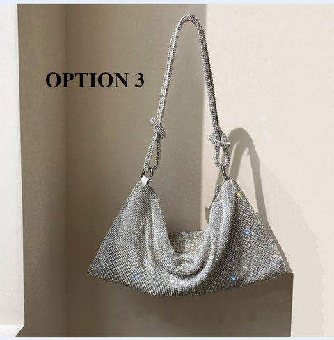 New luxury Designer Shining Crystal Rhinestones Shoulder Bag CODE: KAR1864