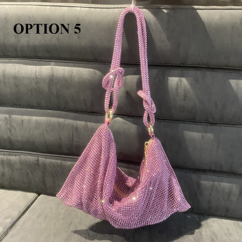 New luxury Designer Shining Crystal Rhinestones Shoulder Bag CODE: KAR1864