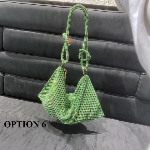 New luxury Designer Shining Crystal Rhinestones Shoulder Bag CODE: KAR1864