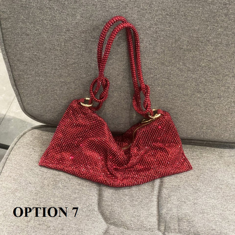 New luxury Designer Shining Crystal Rhinestones Shoulder Bag CODE: KAR1864