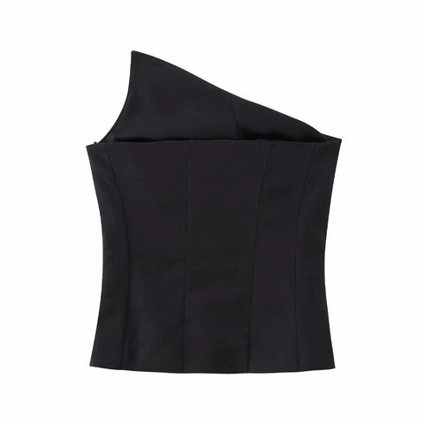 New Fashion Asymmetric tight underwear Backless sleeveless style Tank Tops CODE: KAR1881
