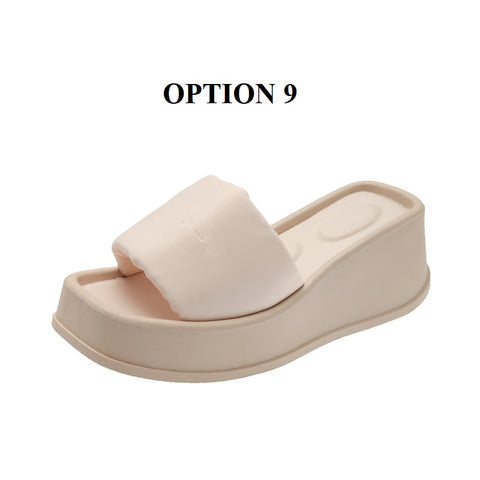 Summer Clip Toe Thick Sole Wedges Platform Sandals CODE: KAR1887