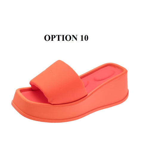 Summer Clip Toe Thick Sole Wedges Platform Sandals CODE: KAR1887