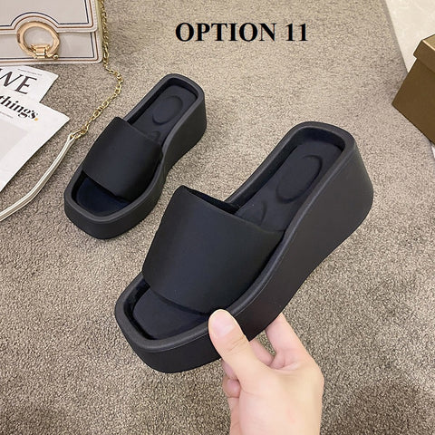 Summer Clip Toe Thick Sole Wedges Platform Sandals CODE: KAR1887