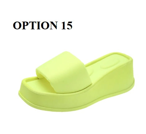 Summer Clip Toe Thick Sole Wedges Platform Sandals CODE: KAR1887