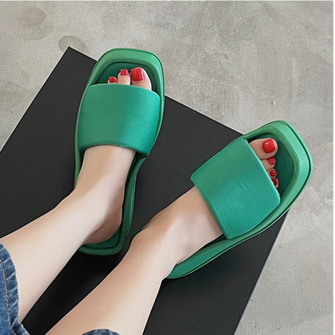 Summer Clip Toe Thick Sole Wedges Platform Sandals CODE: KAR1887