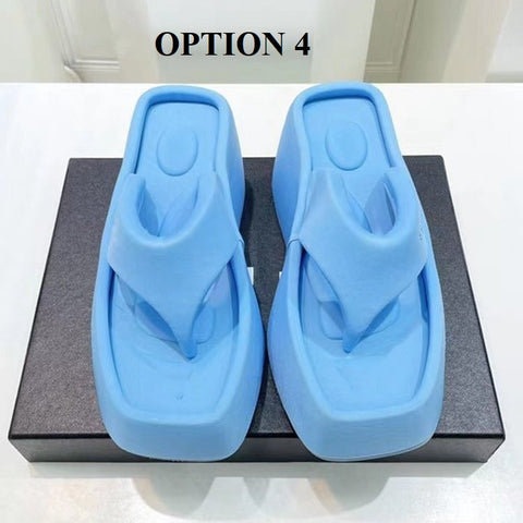 Summer Clip Toe Thick Sole Wedges Platform Sandals CODE: KAR1887