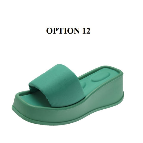 Summer Clip Toe Thick Sole Wedges Platform Sandals CODE: KAR1887