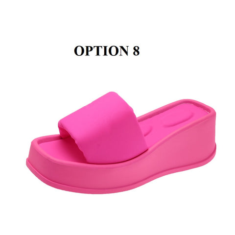 Summer Clip Toe Thick Sole Wedges Platform Sandals CODE: KAR1887