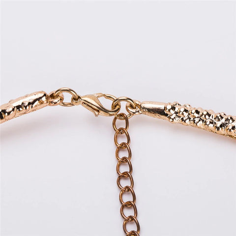 New Design Exaggerated Punk Full Crystal Crocodile Necklace CODE: KAR1896