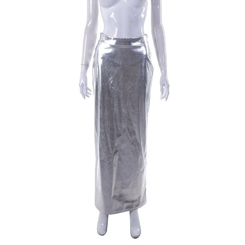 New Elegant High Waisted Summer Slim Casual Long Skirt CODE: KAR1900