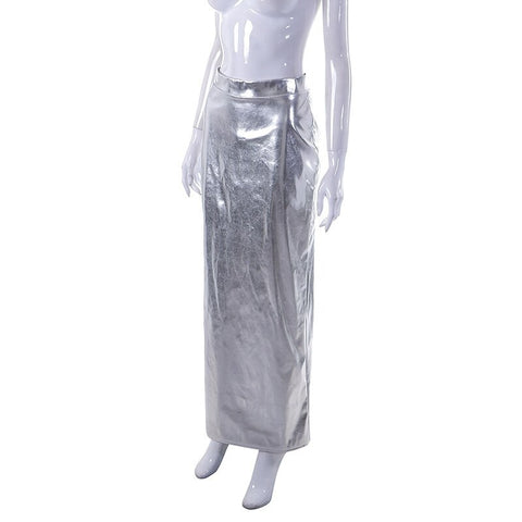 New Elegant High Waisted Summer Slim Casual Long Skirt CODE: KAR1900