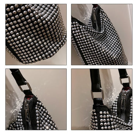 New Fashion Rhinestones Shiny Crystal Luxury Diamonds Shoulder Bag CODE: KAR1919