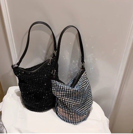 New Fashion Rhinestones Shiny Crystal Luxury Diamonds Shoulder Bag CODE: KAR1919