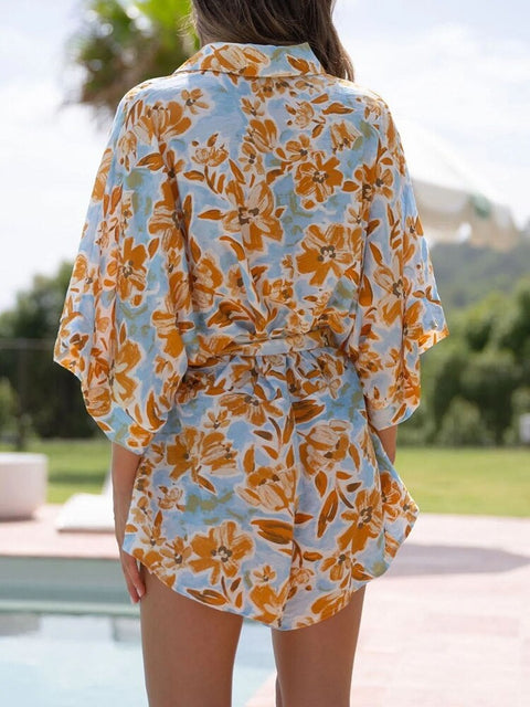 Summer Fashion Lace-Up Batwing Sleeve Jumpsuit CODE: KAR1929
