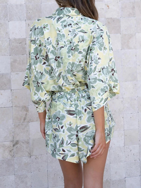 Summer Fashion Lace-Up Batwing Sleeve Jumpsuit CODE: KAR1929