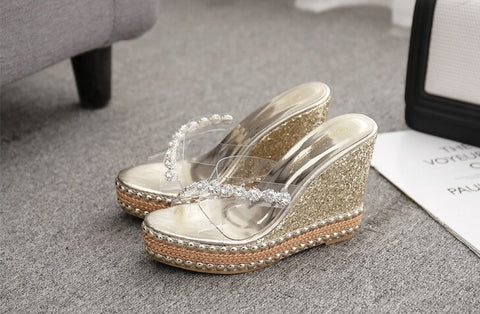 Rhinestone rivets accessories High-heeled sandals CODE: KAR1932
