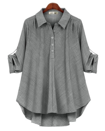 Autumn New Turn-down Collar Casual Loose Shirt CODE: KAR1935