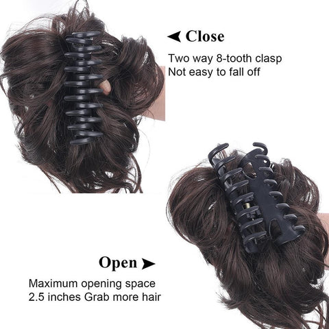 New Clip Messy Curly Bun Hair Claw Wigs CODE: KAR1937