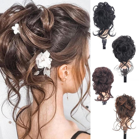 New Clip Messy Curly Bun Hair Claw Wigs CODE: KAR1937