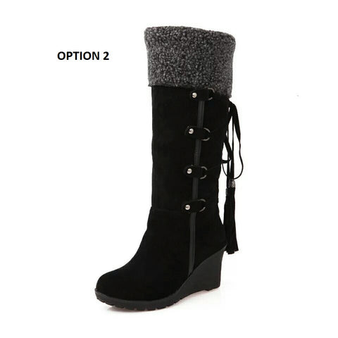 Warm Cotton Shoes Cold Winter Knee High Boots CODE: KAR994