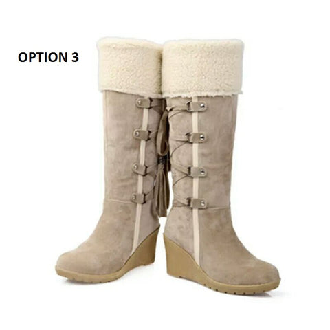 Warm Cotton Shoes Cold Winter Knee High Boots CODE: KAR994