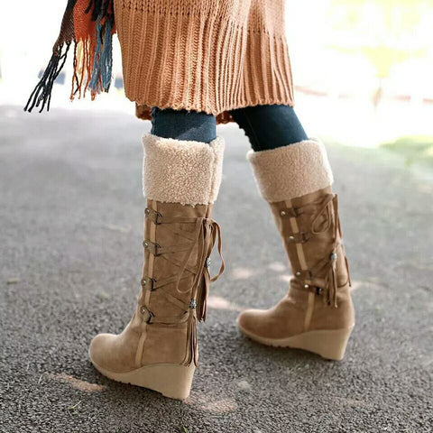 Warm Cotton Shoes Cold Winter Knee High Boots CODE: KAR994