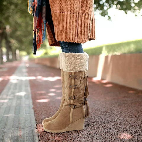 Warm Cotton Shoes Cold Winter Knee High Boots CODE: KAR994