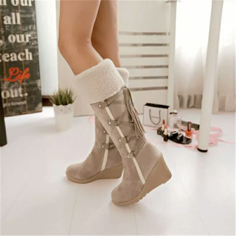 Warm Cotton Shoes Cold Winter Knee High Boots CODE: KAR994