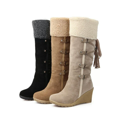 Warm Cotton Shoes Cold Winter Knee High Boots CODE: KAR994