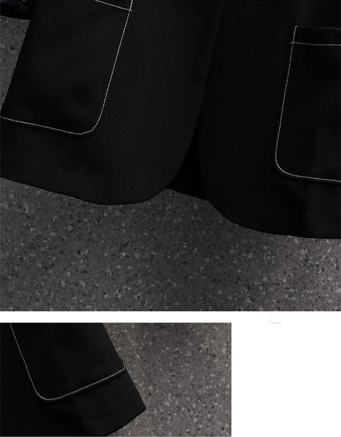 Retro Blazer And Skirt Set Plus Size CODE: KAR976