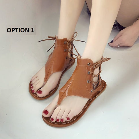 Explosive style flat flip flops Roman sandals CODE: KAR993
