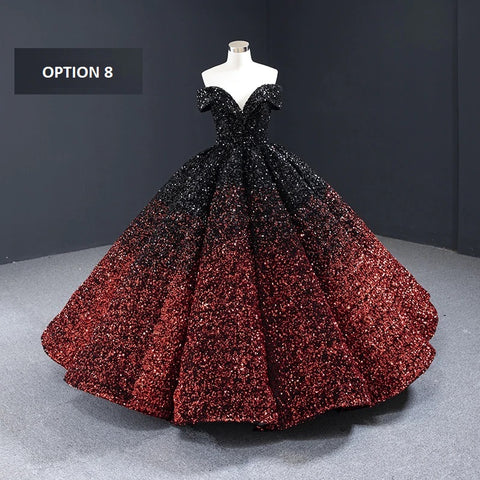 Long Off Shoulder Fluffy Luxury Princess Formal Party Prom Dress CODE: KAR998