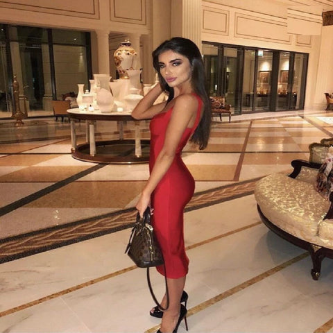 Rayon Bandage Dress Evening Party CODE: KAR112
