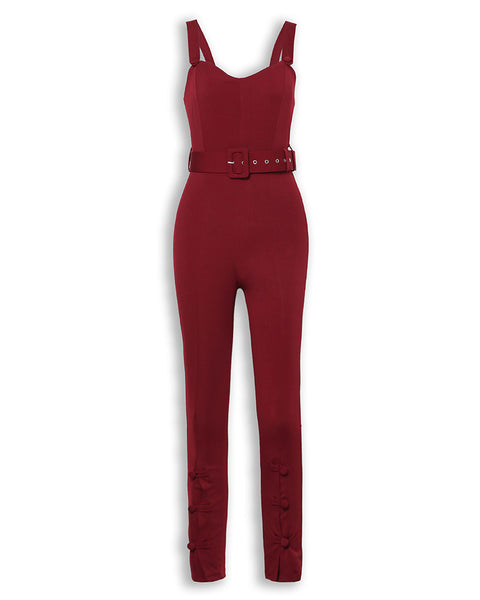 Jumpsuit Romper Sexy V Neck Backless Sleeveless Long CODE: KAR231